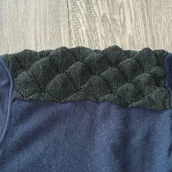 🔥Eleven Paris🔥 | Dark Navy  wool blend zip up sweater - Picture 7 of 15